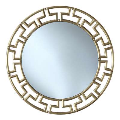 Antique gold starburst wall mirror for living room decorative