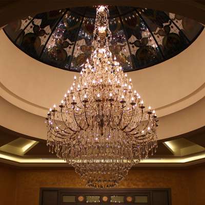 Large hotel foyer decorative Maria theresa crystal chandelier