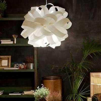 white wood  decorative pendant lamp